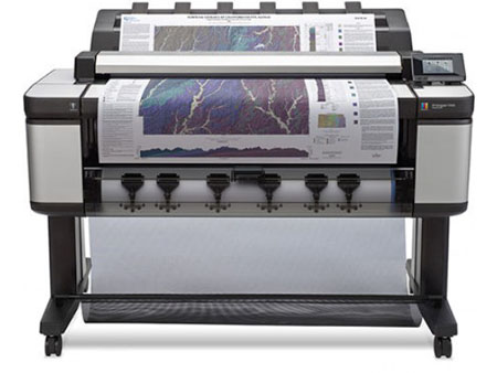 HP DesignJet T3500 multifunctionele printer vooraanzicht