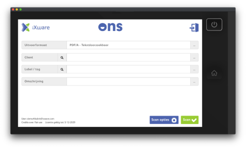 ONS Nedap printscreen ONS Nedap printscreen
